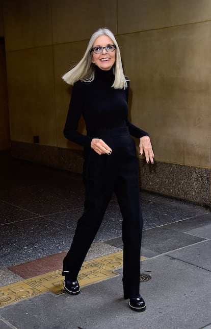 Diane Keaton fotografiada esta primavera en Nueva York.