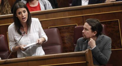 Irene Montero and Pablo Iglesias.