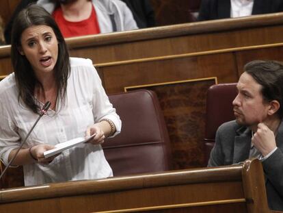 Irene Montero and Pablo Iglesias.