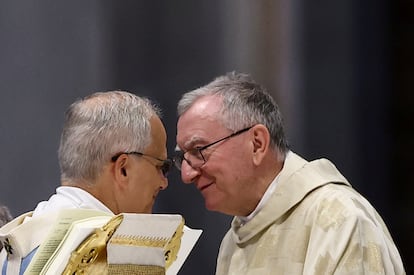 Pietro Parolin y León XIV