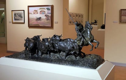 'El encierro', obra escultórica de Mariano Benlliure.