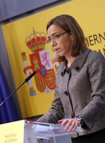 La ministra de Defensa, Carme Chacón.