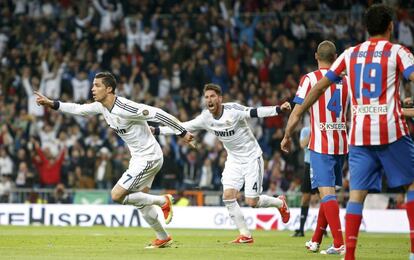 Ronaldo celebra el 1 a 0.