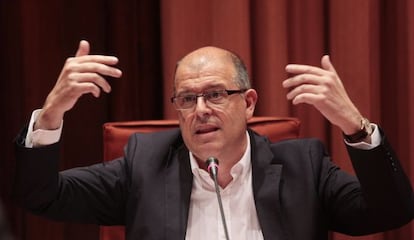 Jos&eacute; Zaragoza, durant la compareixen&ccedil;a al Parlament.