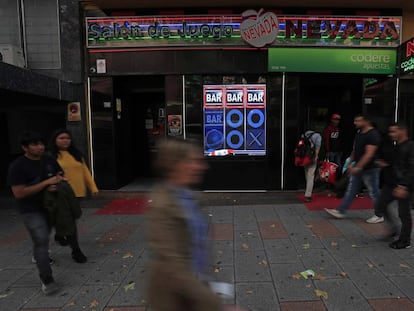 Salón de juego y apuestas en el barrio de Tetuán, el jueves