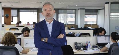 Enrique Serrano, director general de Tinámica, en la sede de la empresa en Madrid.