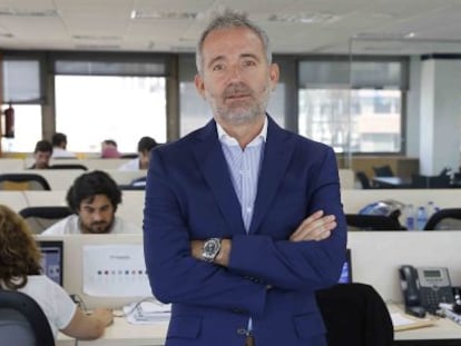 Enrique Serrano, director general de Tin&aacute;mica, en la sede de la empresa en Madrid. 