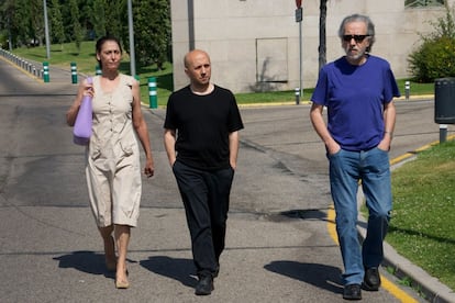 María Barranco, Luis Alegre y Fernando Trueba.