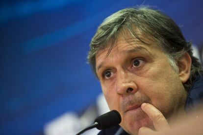 Tata Martino, durante una rueda de prensa.