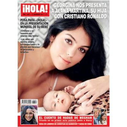 Georgina Rodríguez, con su hija Alana Martina.