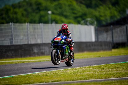 Fabio Quartararo, piloto de Yamaha, durante el GP de Italia en el circuito de Mugello.