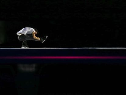 Javier Fern&aacute;ndez, en un momento de la gala de exhibici&oacute;n de la Copa de Rusia el pasado domingo.