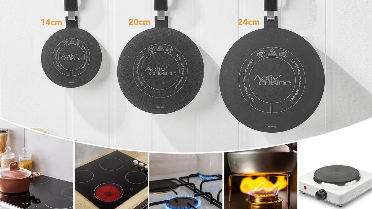 Este 'gadget' para la cocina se vende en tres diámetros distintos.
