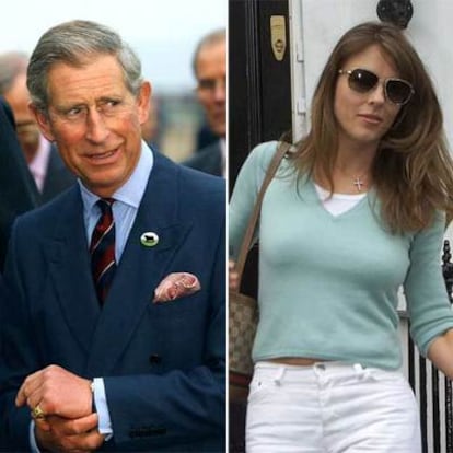 Carlos de Inglaterra y Liz Hurley.