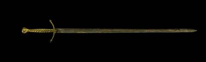 Espada de Pere IV que se conserva en el tesoro de la catedral de Barcelona.