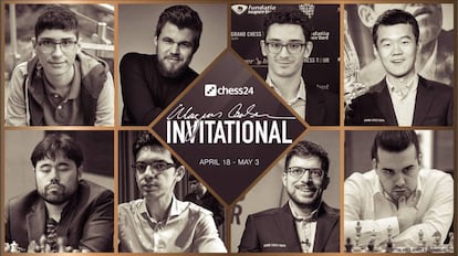 Cartel anunciador del Magnus Carlsen Invitational