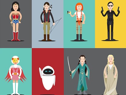 Todas las jefas del cine y la tele están ilustradas aquí