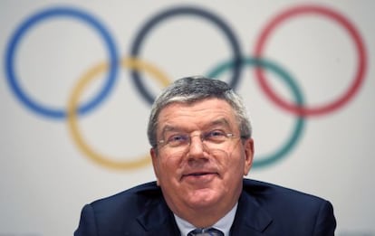 El presidente del COI, Thomas Bach, presentado el sábado en Mónaco la Agenda 2020.