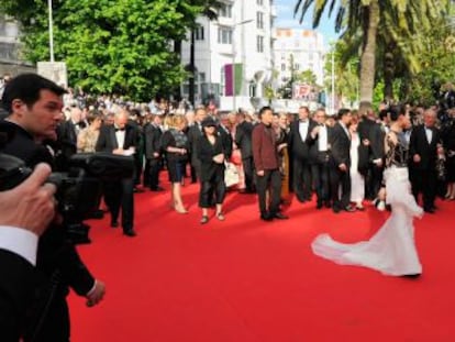 Alfombra roja de Cannes. Ceremonia de apertura de 2014. 