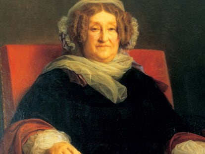 Retrato de Madame Clicquot, fundadora de Veuve Clicquot.