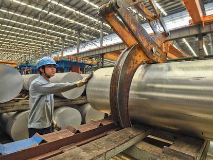 Fábrica de aluminio en la ciudad china de Nanning.