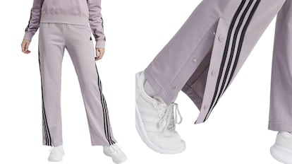 Pantalones Adidas con botones en el bajo.