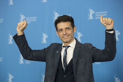 El director Daniel Burman, en la presentación en Berlín de 'El rey del Once', el viernes 12.