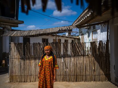 Una mujer wayúu en Uribia, La Guajira (Colombia), el 5 de marzo de 2023.