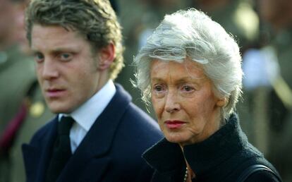 Marella Agnelli y su nieto Lapo Elkann.