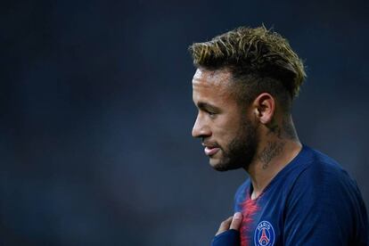 El jugador del PSG francés, Neymar, en un partido de la ligra francesa el pasado 28 de octubre.