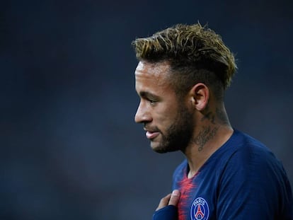 El jugador del PSG francés, Neymar, en un partido de la ligra francesa el pasado 28 de octubre.