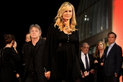 Daryl Hannah, anoche en el Palau de la Música durante la gala de inauguración de la Mostra de València.