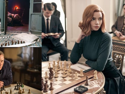 'The Royal Game' (2021), que adapta 'Novela de ajedrez' de Stefan Zweig; Daniel Craig como James Bond en 'Spectre' (2015) y Anya Taylor-Joy en 'Gambito de dama' (2020).