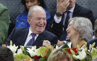 Don Juan Carlos y doña Sofía, el sábado en el tenis.