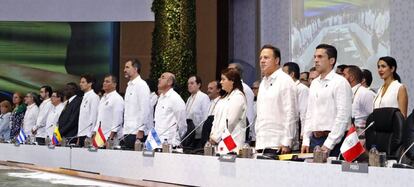 Felipe VI participa en la XXV Cumbre Iberoamericana, en Cartagena de Indias.