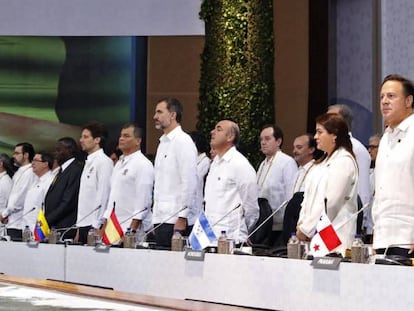 Felipe VI participa en la XXV Cumbre Iberoamericana, en Cartagena de Indias.