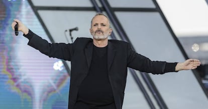 Miguel Bosé, durante un concierto en San Diego el pasado mes de octubre.