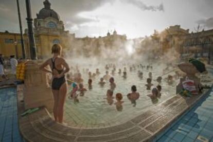 Baños termales Széchenyi, en la capital húngara.