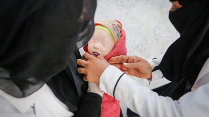 Formación de lactancia materna impartida por Unicef para matronas, enfermeras y trabajadoras de la sanidad en Dhamar, Yemen, en septiembre del año pasado.