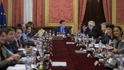 Consejo de Ministros en la Llotja de Barcelona. 