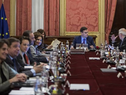 Consejo de Ministros en la Llotja de Barcelona. 
