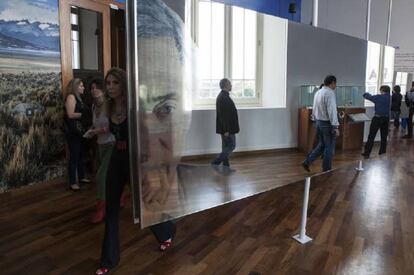 La sala dedicada al expresidente Néstor Kirchner en el centro cultural que lleva su nombre.