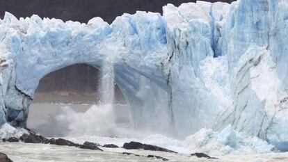 Rotura del glaciar Perito Moreno en el Parque Nacional Los Glaciares.