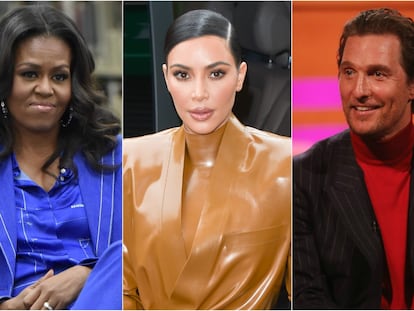 Michelle Obama, Kim Kardashian y Matthew McConaughey.