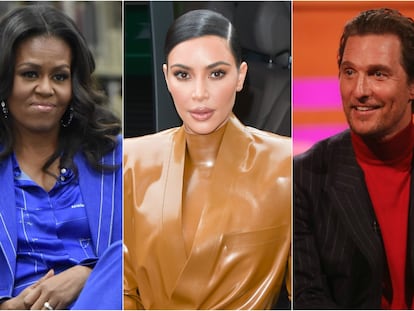 Michelle Obama, Kim Kardashian y Matthew McConaughey.