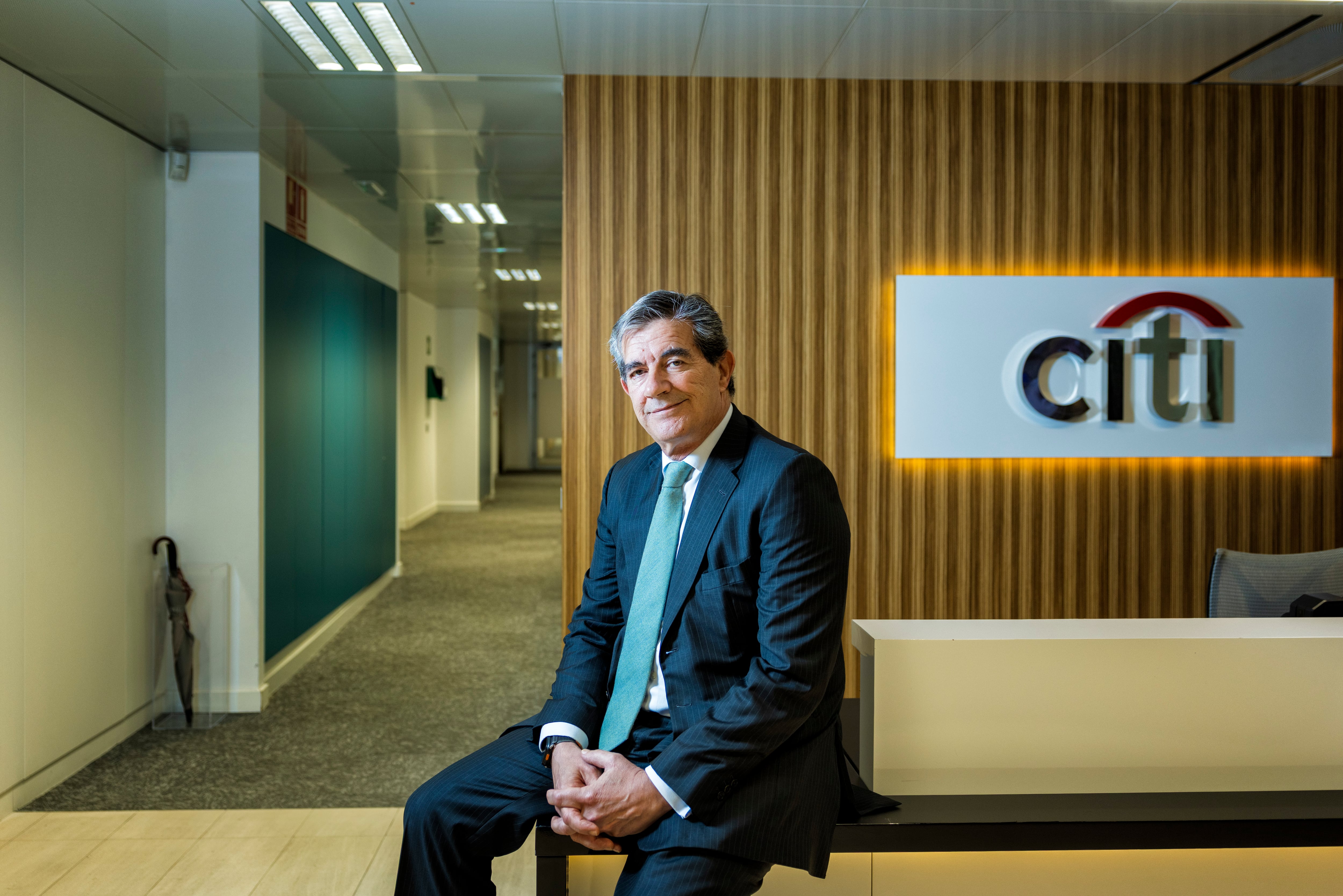 Pedro López-Quesada, presidente de Citi para España, en la sede del banco en Madrid.