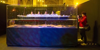 Imagen de la exposición del 'Titanic' en Barcelona.