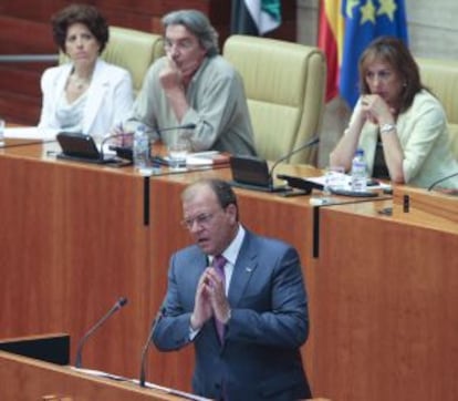 José Antonio Monago, en el Parlamento extremeño.