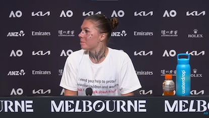 Oleksandra Oliynykova censura en el Open de Australia