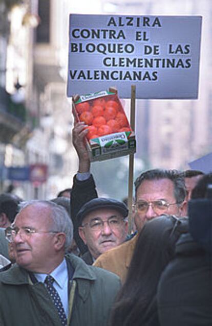 Manifestación contra el bloqueo citrícola del 21 de diciembre.